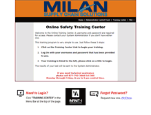 Tablet Screenshot of milanexpress.infinit-i.net