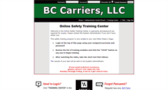 Desktop Screenshot of bccarriers.infinit-i.net