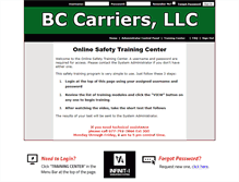 Tablet Screenshot of bccarriers.infinit-i.net